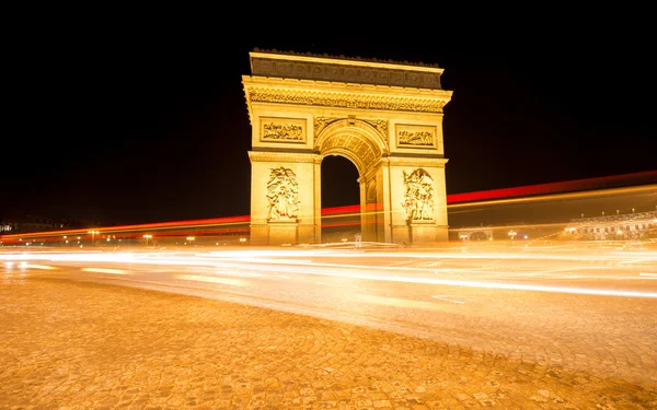 Paris most famous monument Arc de triumph — Stock Photo, Image