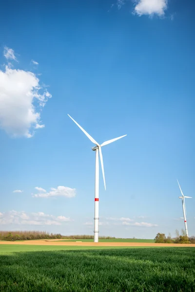 Wind turbine farm generators — Stock Photo, Image
