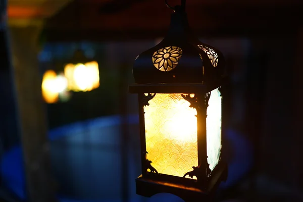 라마단 랜 턴 램프 — 스톡 사진