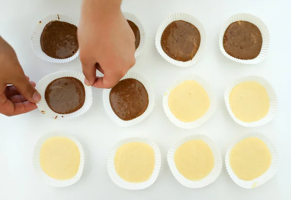 Preparare torte fatte in casa — Foto Stock