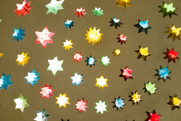 Звезды украшения на потолке — стоковое фото