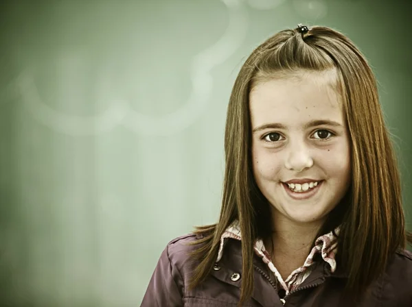 Ragazza in classe sulle lezioni — Foto Stock