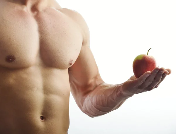 Body builder posing in studio — Stock Photo, Image