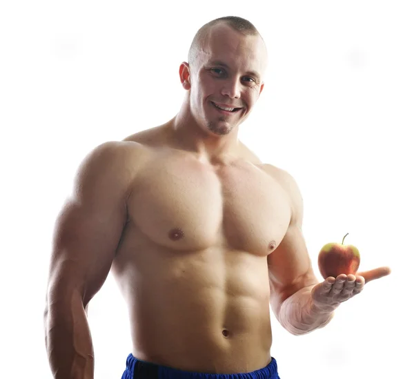 Body builder posing in studio — Stock Photo, Image