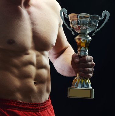 Vücut geliştirmeciydi Studio poz