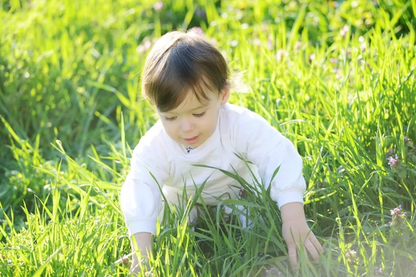 Förtjusande baby pojke — Stockfoto