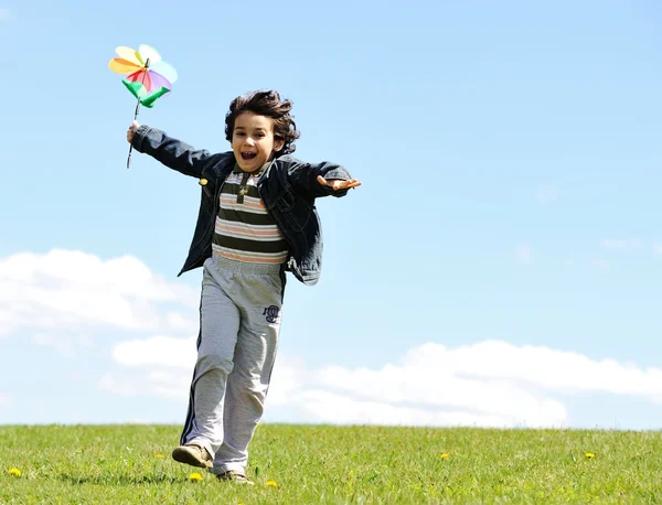 Happy kid enjoying childhood — Stock Photo, Image