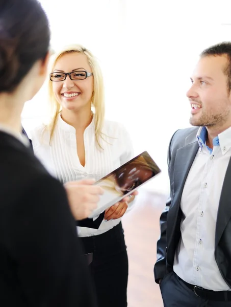 Uomini Affari Che Lavorano Ufficio — Foto Stock