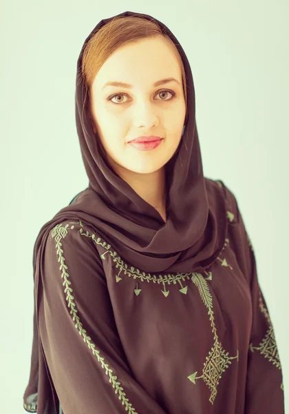Gyönyörű Arab muszlim lány Jogdíjmentes Stock Képek