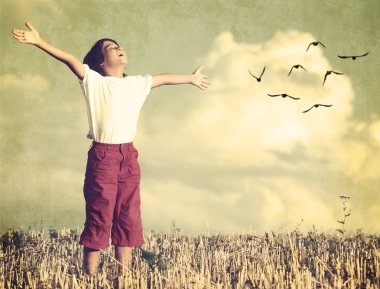 Taze hava nefes çocuk