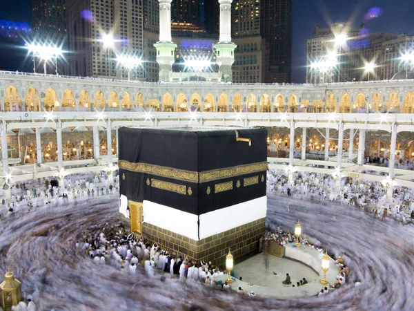 Kaaba a Mesquita Sagrada em Meca — Fotografia de Stock