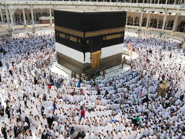 Kaaba a mekkai Szent mecset — Stock Fotó