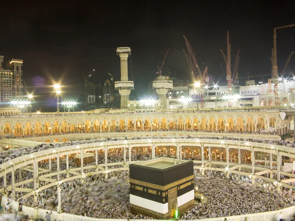 Kaaba a mekkai Szent mecset — Stock Fotó