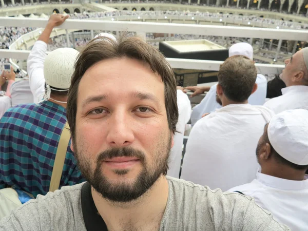 Kaaba la Sainte mosquée de La Mecque — Photo