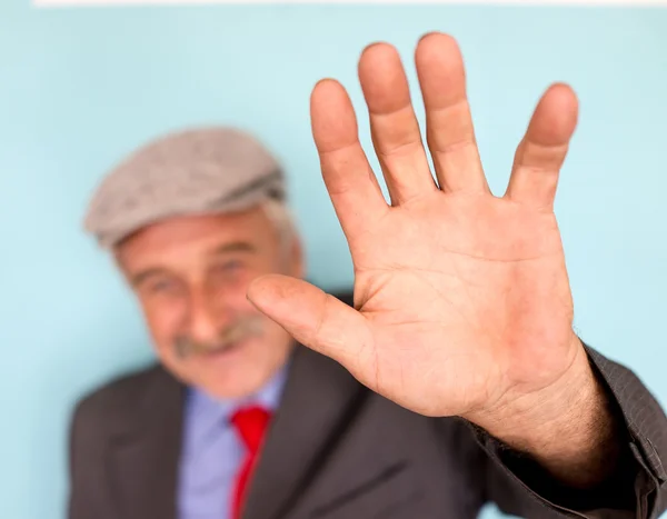 Portret van een senior zakenman — Stockfoto