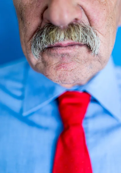 Moustache de l'homme âgé Images De Stock Libres De Droits