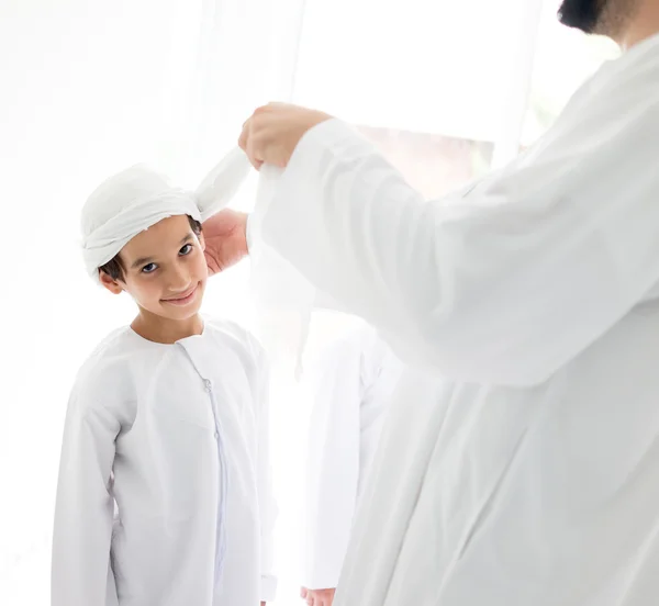 Father and sons together at home — Stock Photo, Image