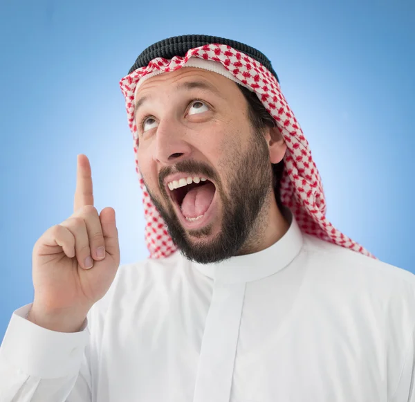 Arabiska affärsman poserar — Stockfoto