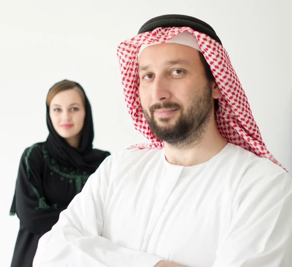 Mutlu Arap karı ve koca Stok Fotoğraf