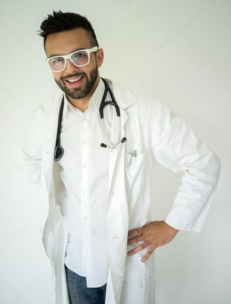 Handsome young doctor