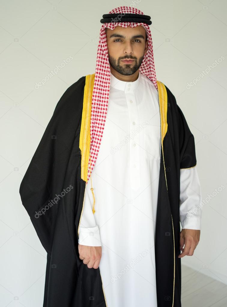 Arabic young businessman posing