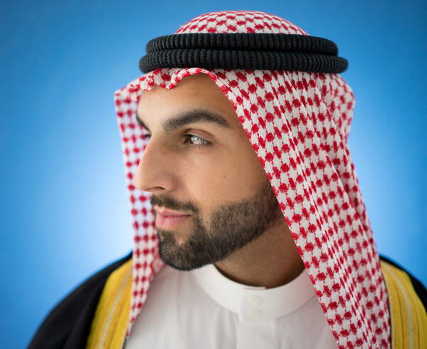 Arabic young businessman posing