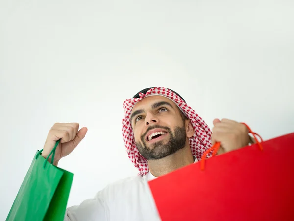 Ritratto di attraente uomo arabo — Foto Stock