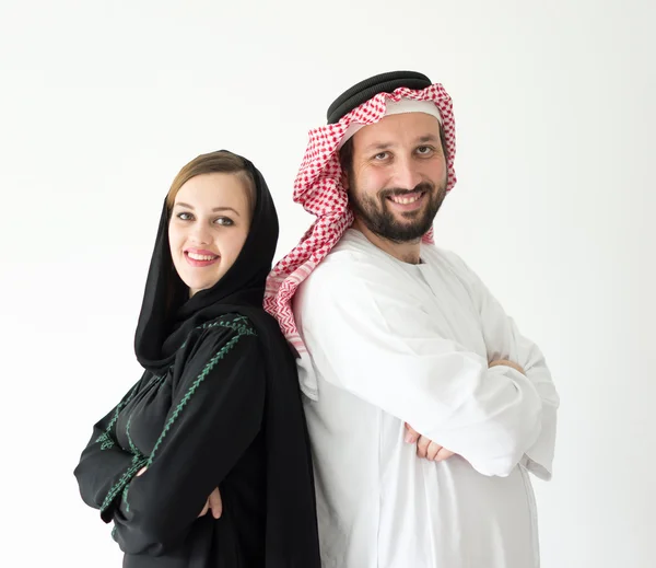 Happy Arabic wife and husband — Stock Photo, Image