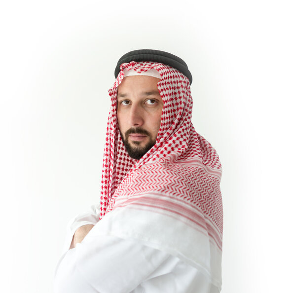 Arabic man posing