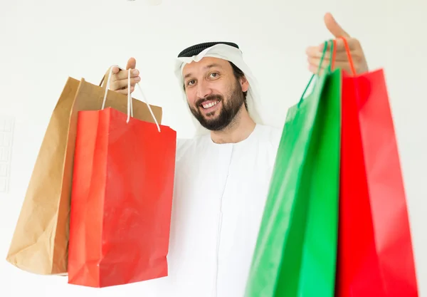 Αραβική άνθρωπος shopper — Φωτογραφία Αρχείου