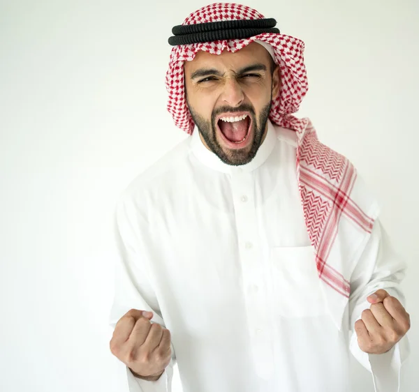 Arabiska ung affärsman poserar — Stockfoto