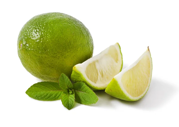 Fresh slice of lime — Stock Photo, Image