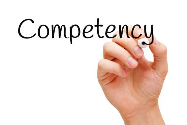 Competency Hand Black Marker clipart