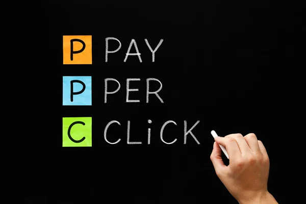 Pay Per Click Blackboard — Stock Photo, Image