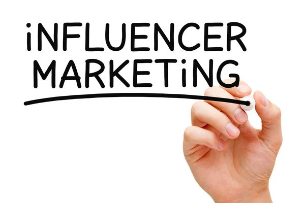 Influenceur Marketing Black Marker — Photo