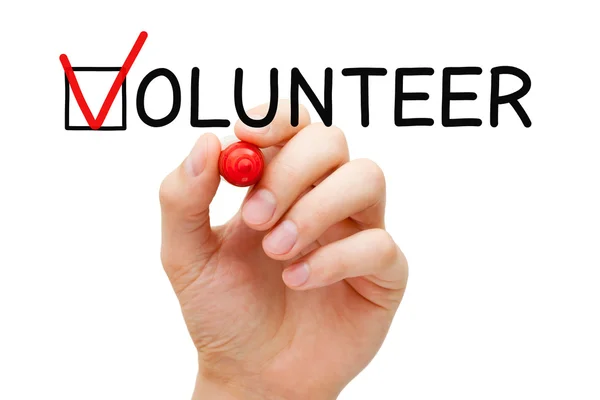 Volunteer Check Mark Concept — Stock Photo, Image