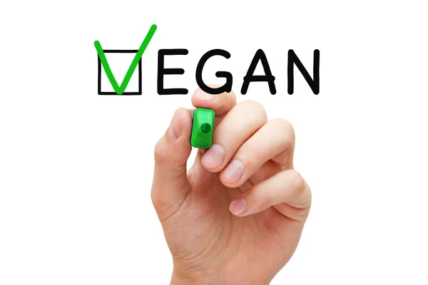 Vegano Comprobar concepto de marca —  Fotos de Stock