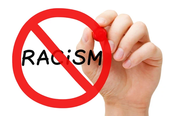 种族主义禁止标志概念 — 图库照片