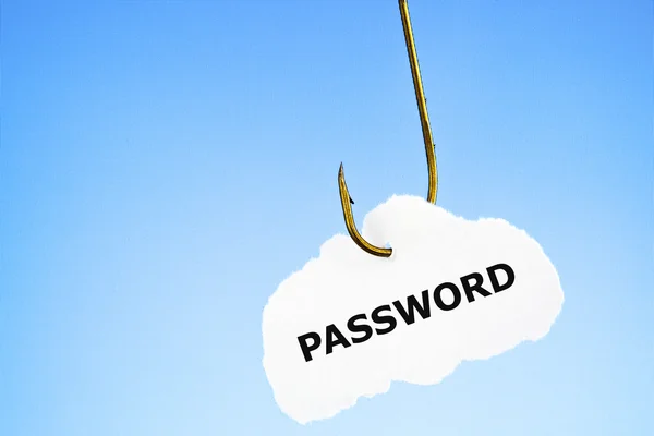 Concetto password di phishing — Foto Stock