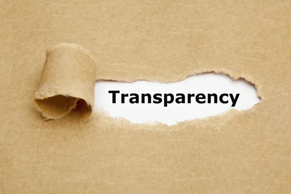 Concepto de papel roto de transparencia — Foto de Stock