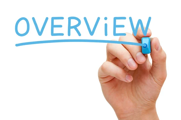 Overview Blue Marker — Stock Photo, Image