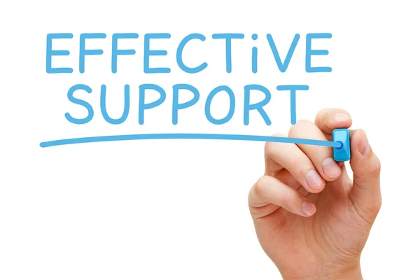 Effectieve ondersteuning blauwe Marker — Stockfoto