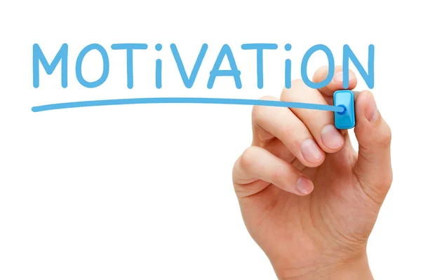 Motivazione Blu Marker — Foto Stock