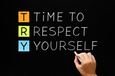 TRY - Time to Respect Yourself clipart