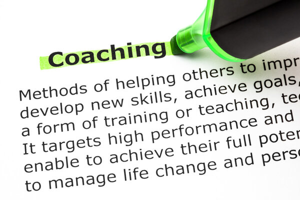 Definición de coaching — Foto de Stock