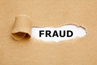 Fraud Torn Paper Concept clipart