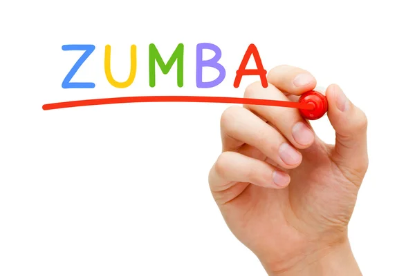 Zumba marcador rojo — Foto de Stock