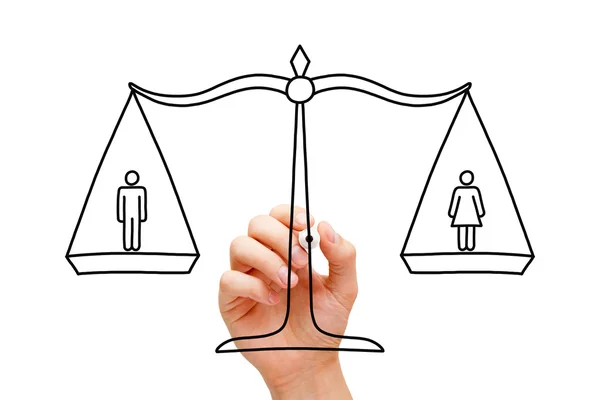 Gender Equality Scale Concept — Stock Photo, Image