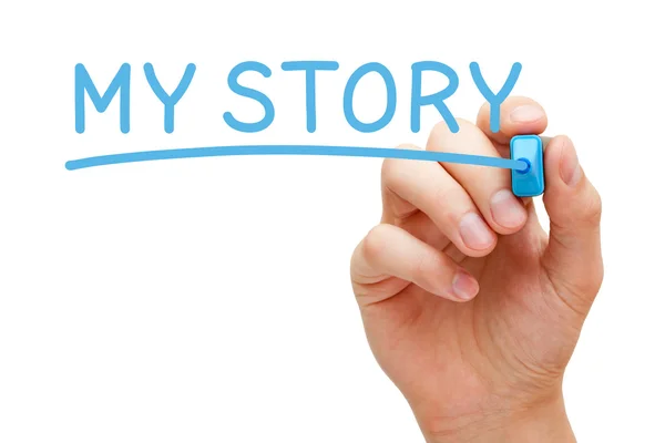 My Story Blue Marker — Stock Photo, Image