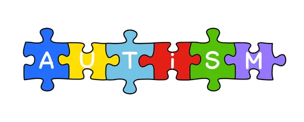 자폐증 퍼즐 개념 — 스톡 사진